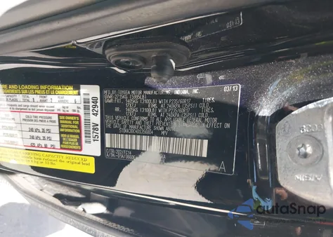 2013 Toyota Sienna Le V6 8 Passenger z USA, uszkodzony, nr VIN 5TDKK3DC4DS356804